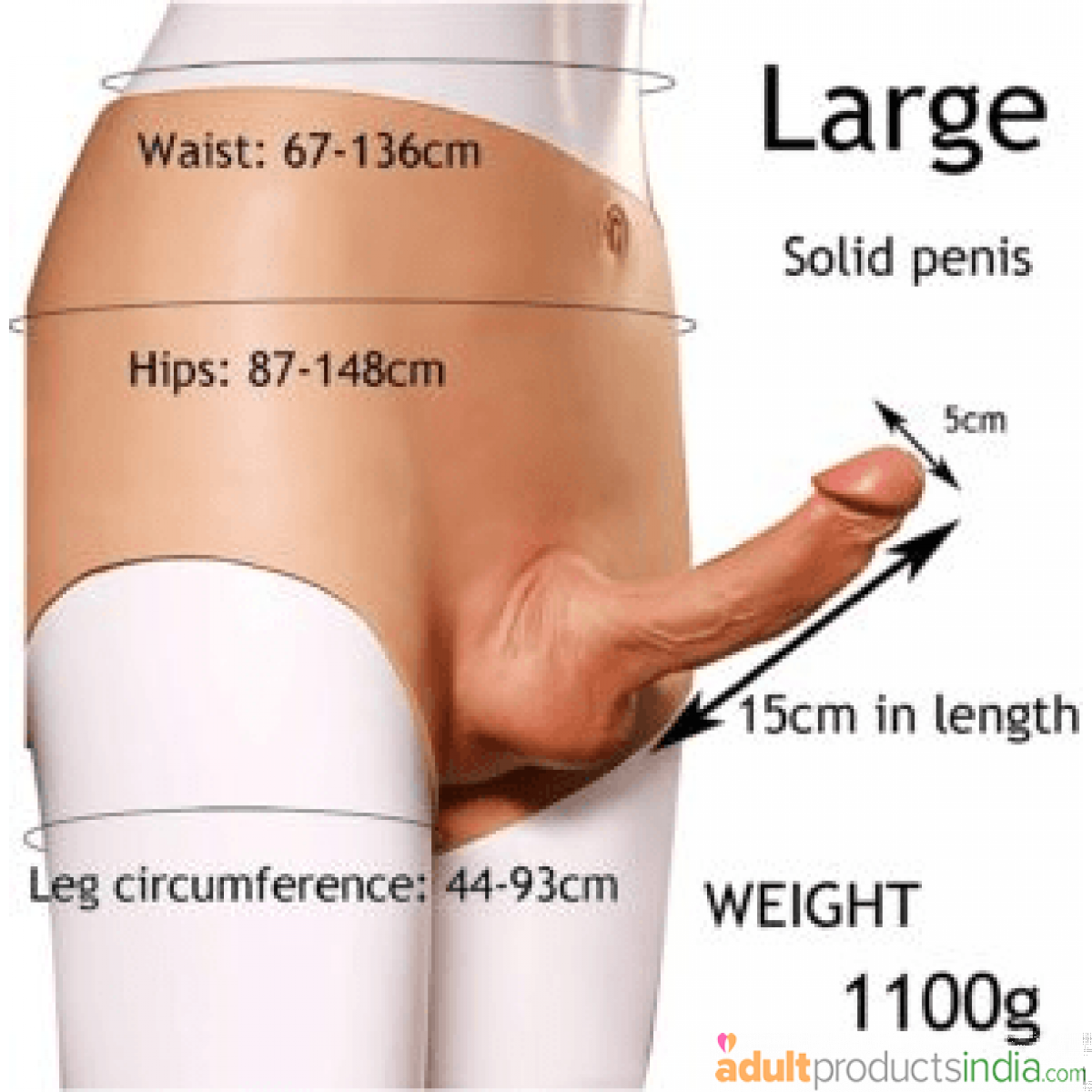Wearable Strap On Dildo Panties Underwear With Fake Penis Balls