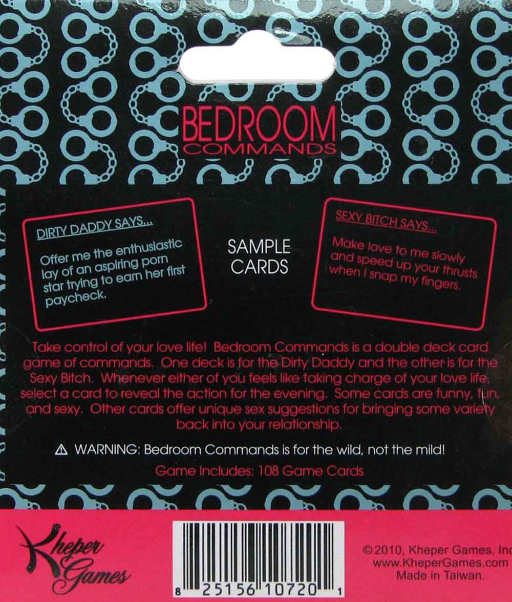 Bedroom Commands Card Game | Adult Products India