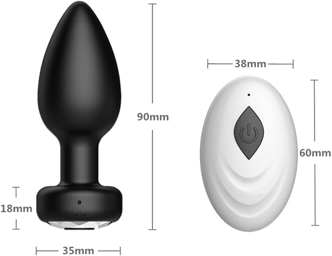Wireless Remote Control Butt Plug Vibrator & Prostate Massager for Men & Women