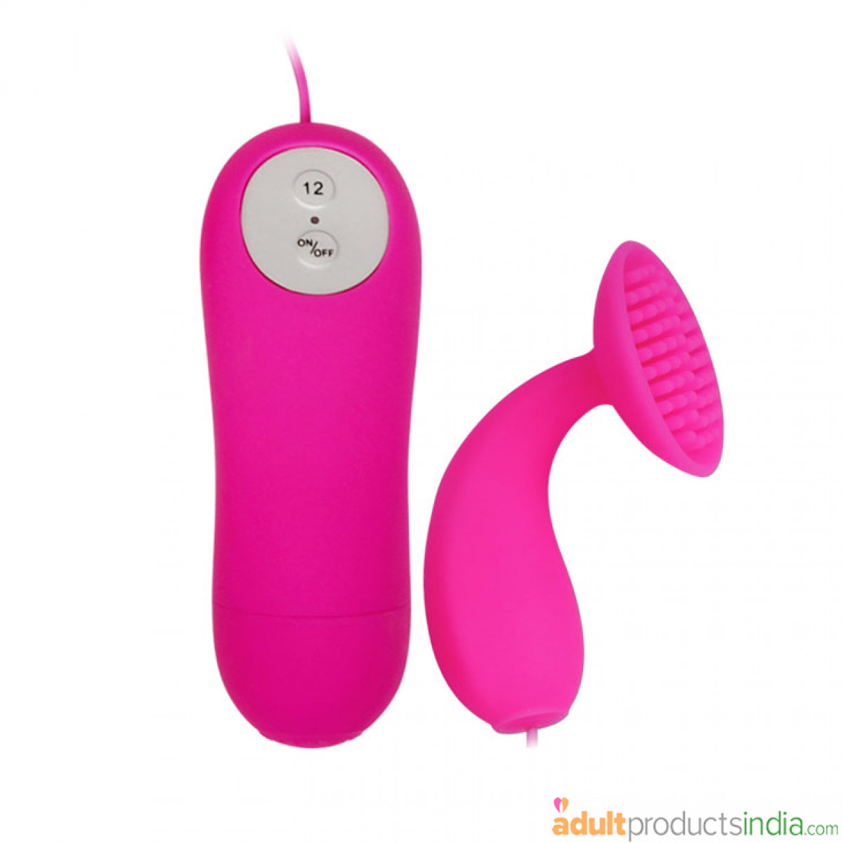 12 Speeds Wired Vibrating Silicone Egg with Round Brush