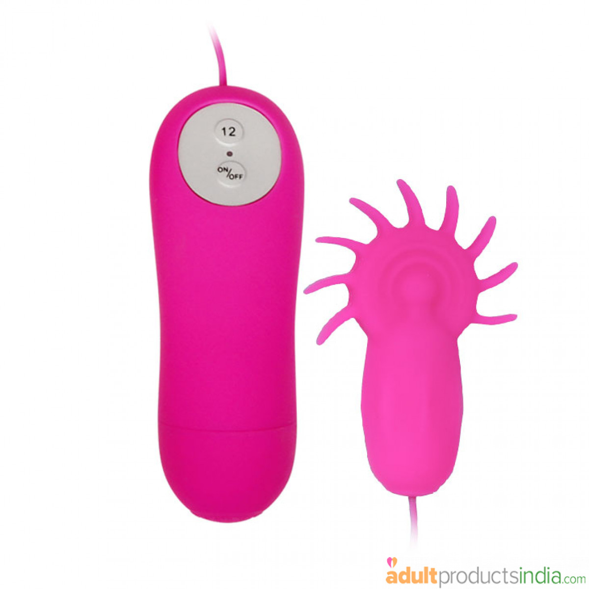 12 Speeds Wired Vibrating Silicone Egg with Tongues