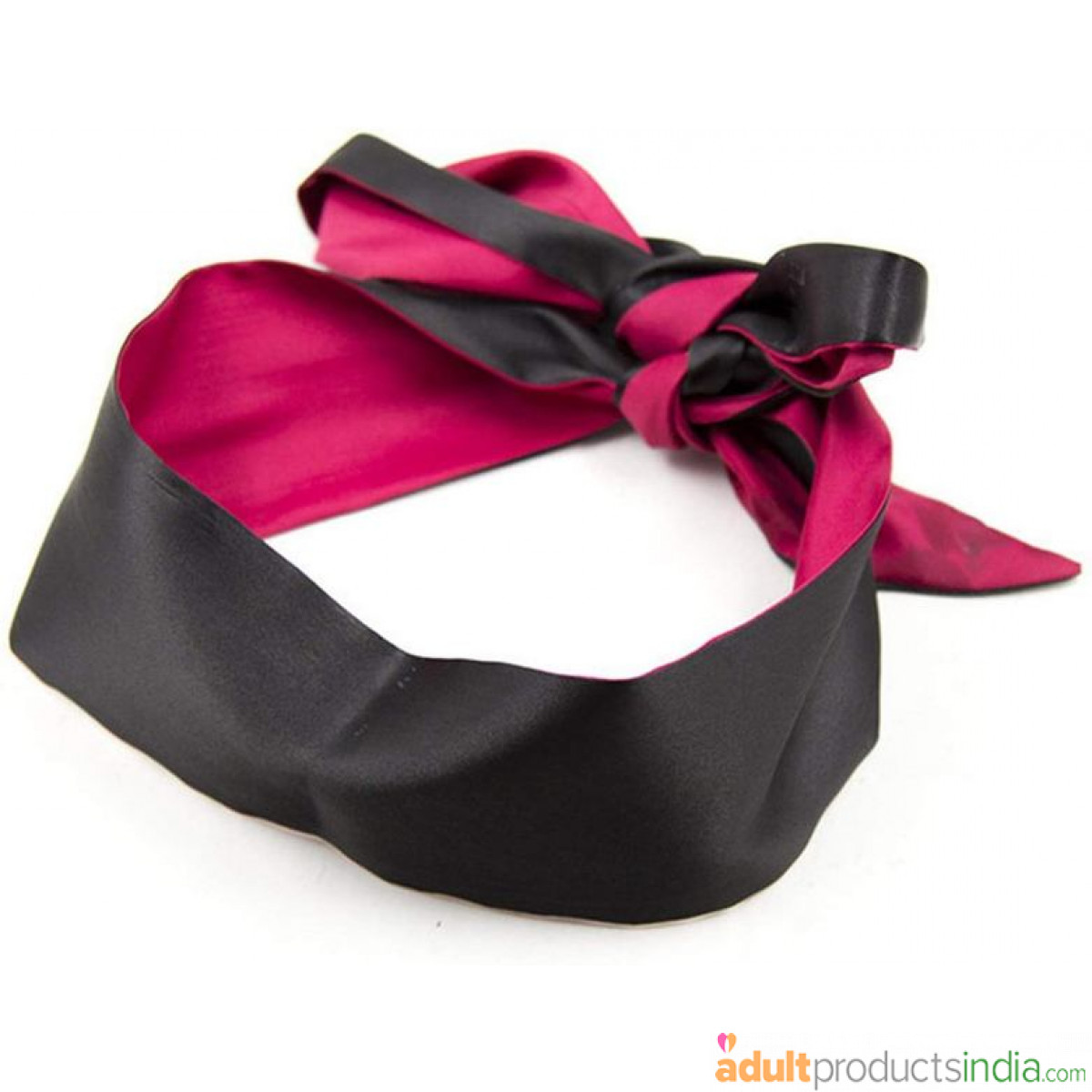 Silk Blind Fold - Black And Red