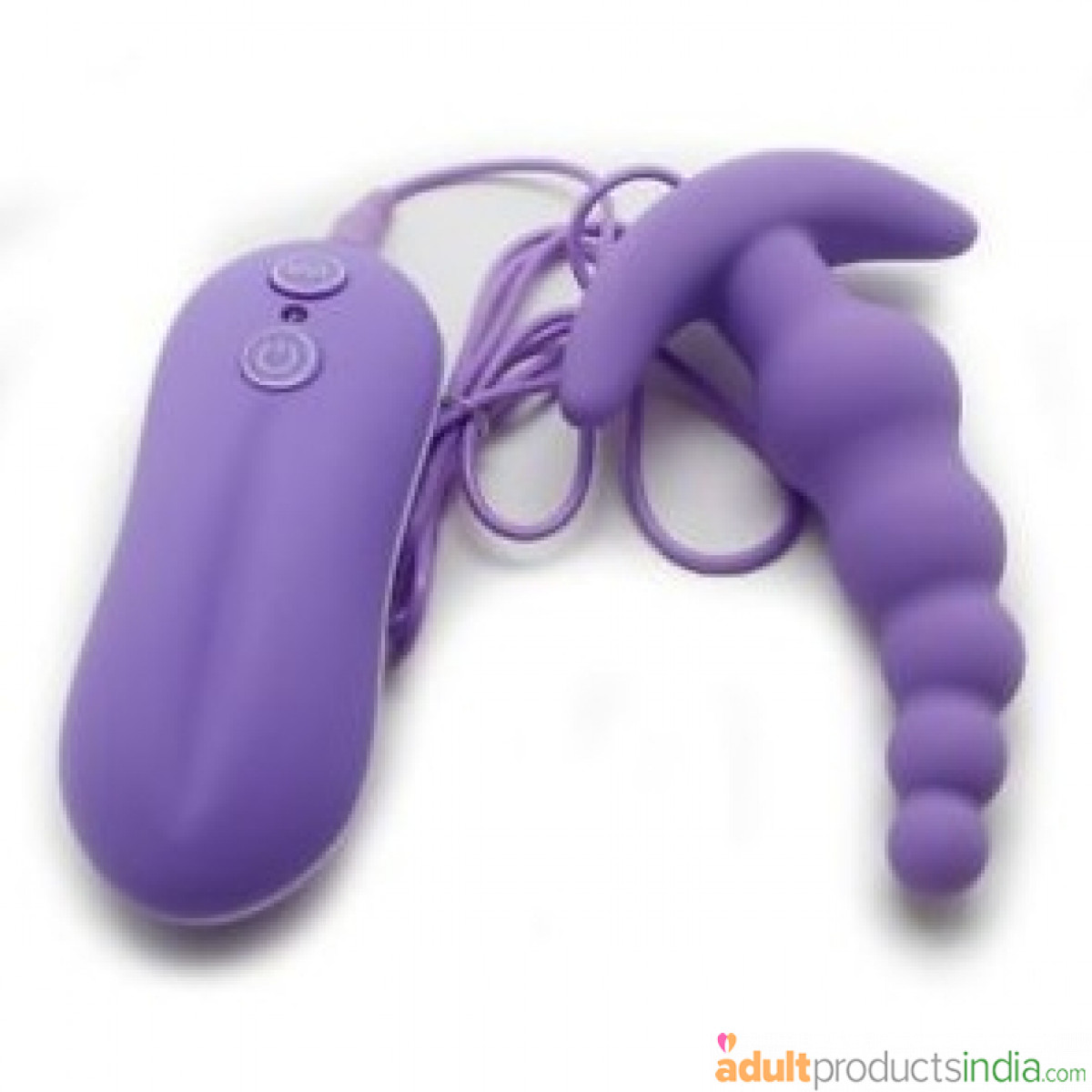 Butt Plug With Vibration Purple
