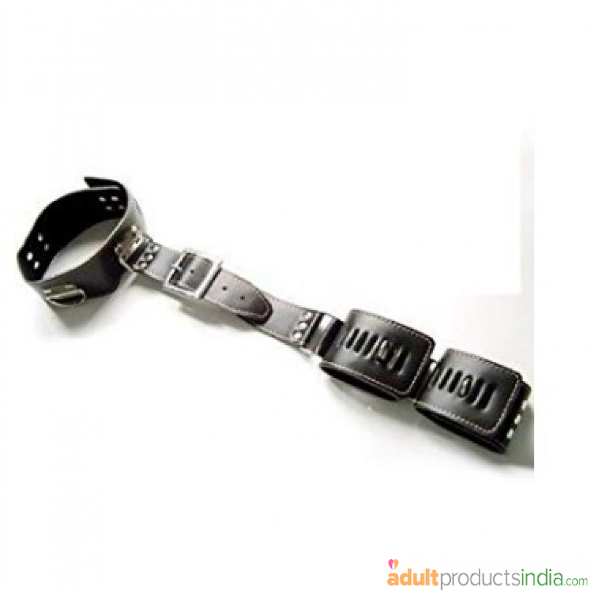 Neck to Back Bondage Collar With Handcuffs