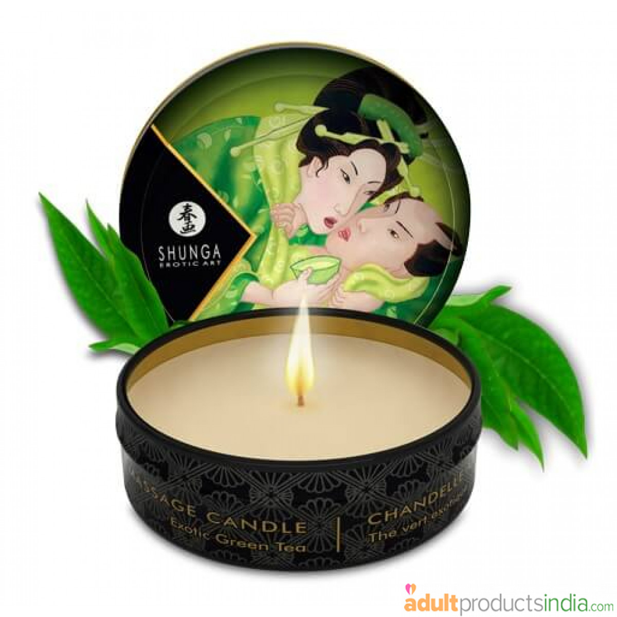 Shunga Japanese Massage Candle - Exotic Green Tea