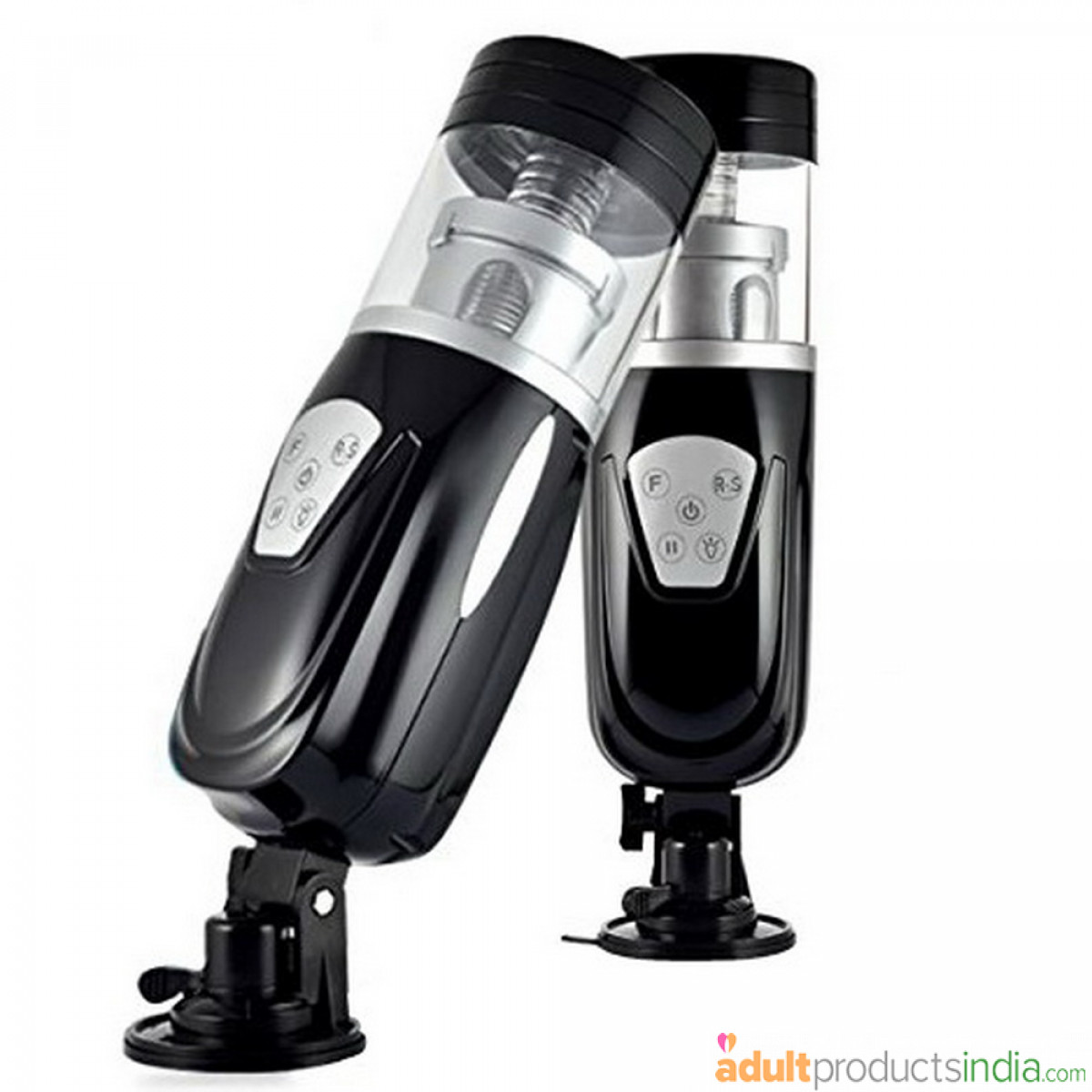 Male Masturbator Vibrating Back and forth Telescopic-Black