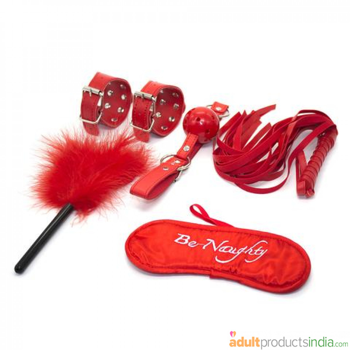 5 Piece Leather Bondage Kit