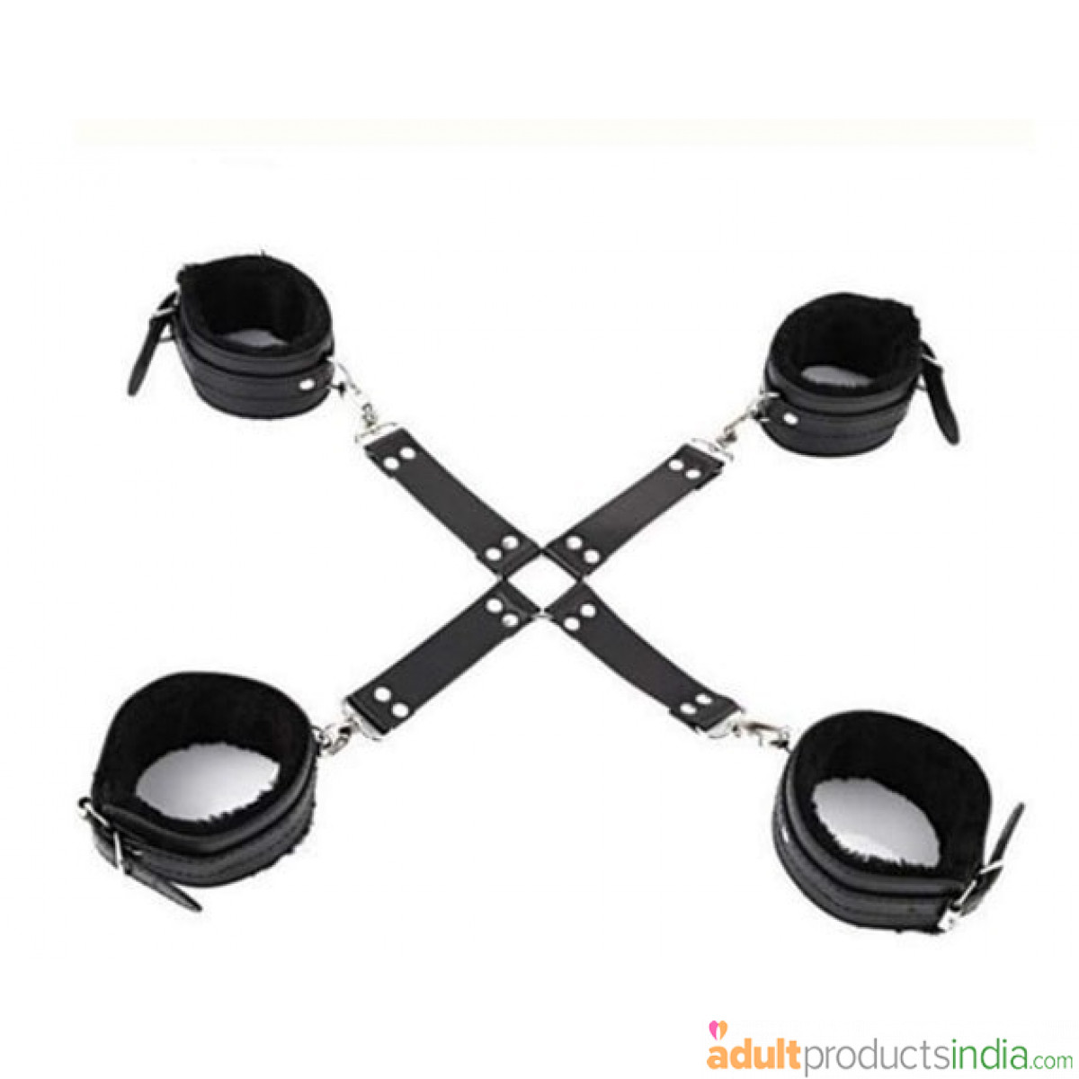 Azazel Leather Bondage - Wrist & Ankle Cuffs Set