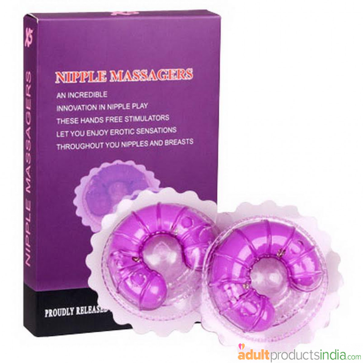 Nipple Ring Double Shock Vibration Massage Breasts