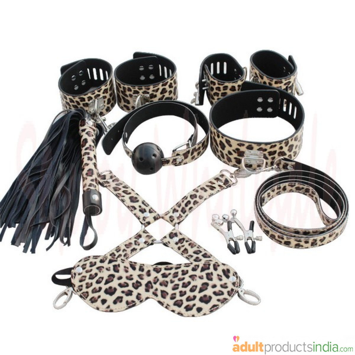Bondage Set 8 Pcs in LEOPARD