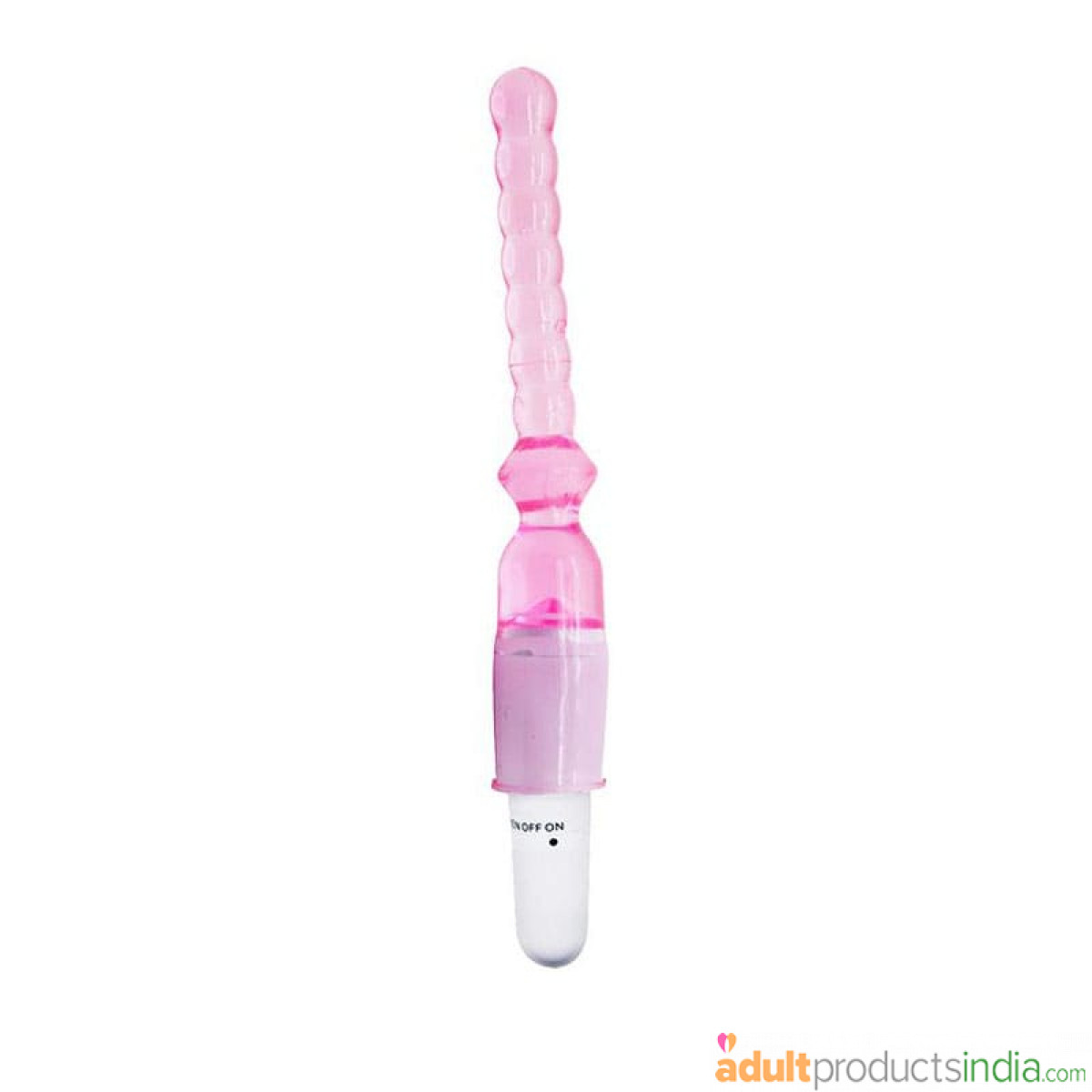Jelly Butt Plug Vibrator - Pink
