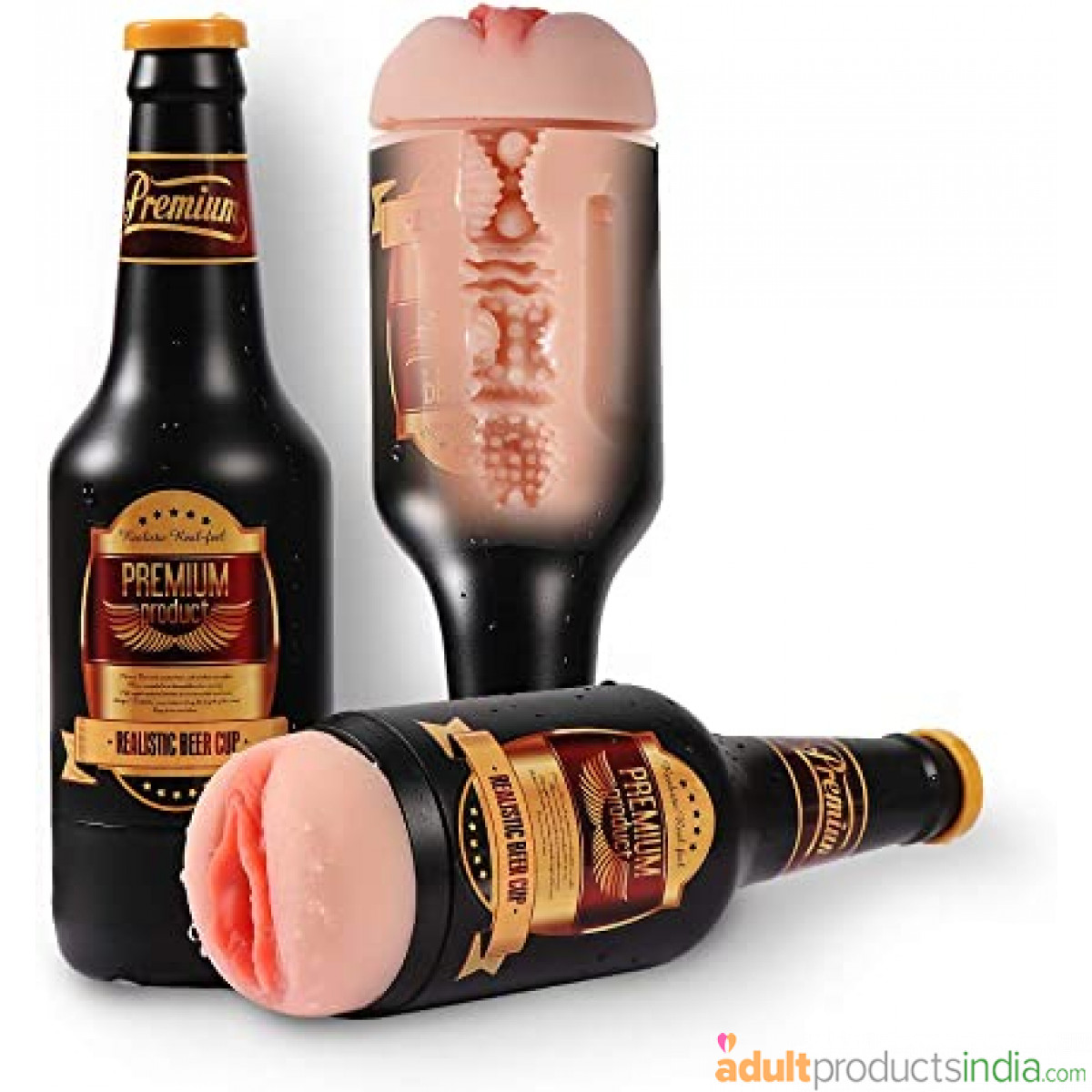 Portable Beer Bottle Male Masturbation Cup