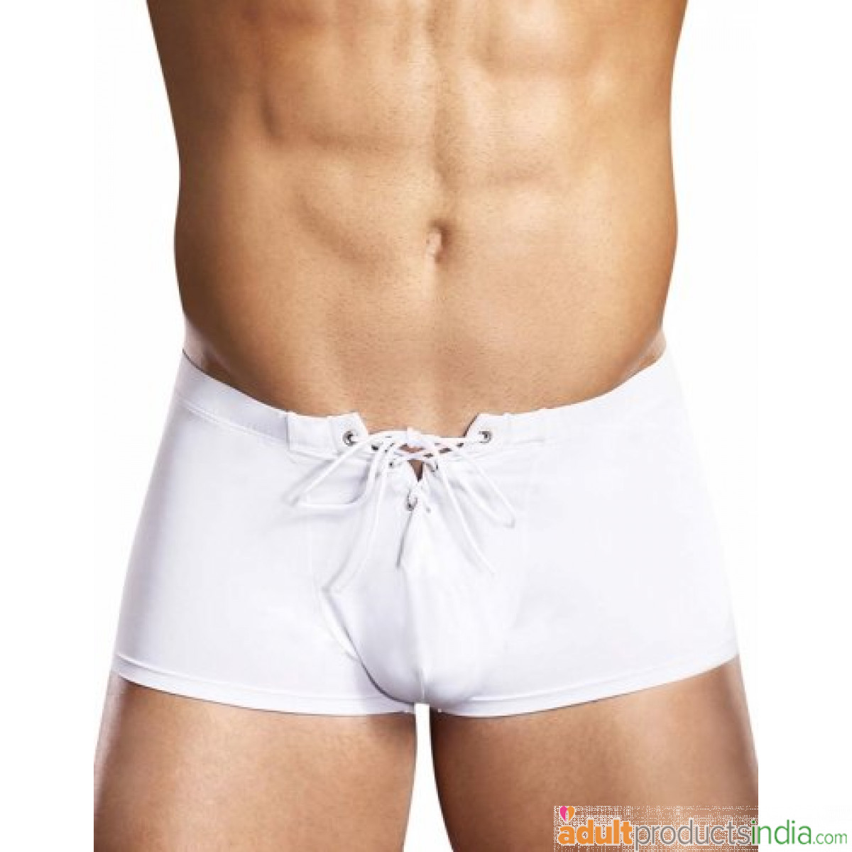 Blue Line Performance Microfiber Lace-Up Trunk White S/M