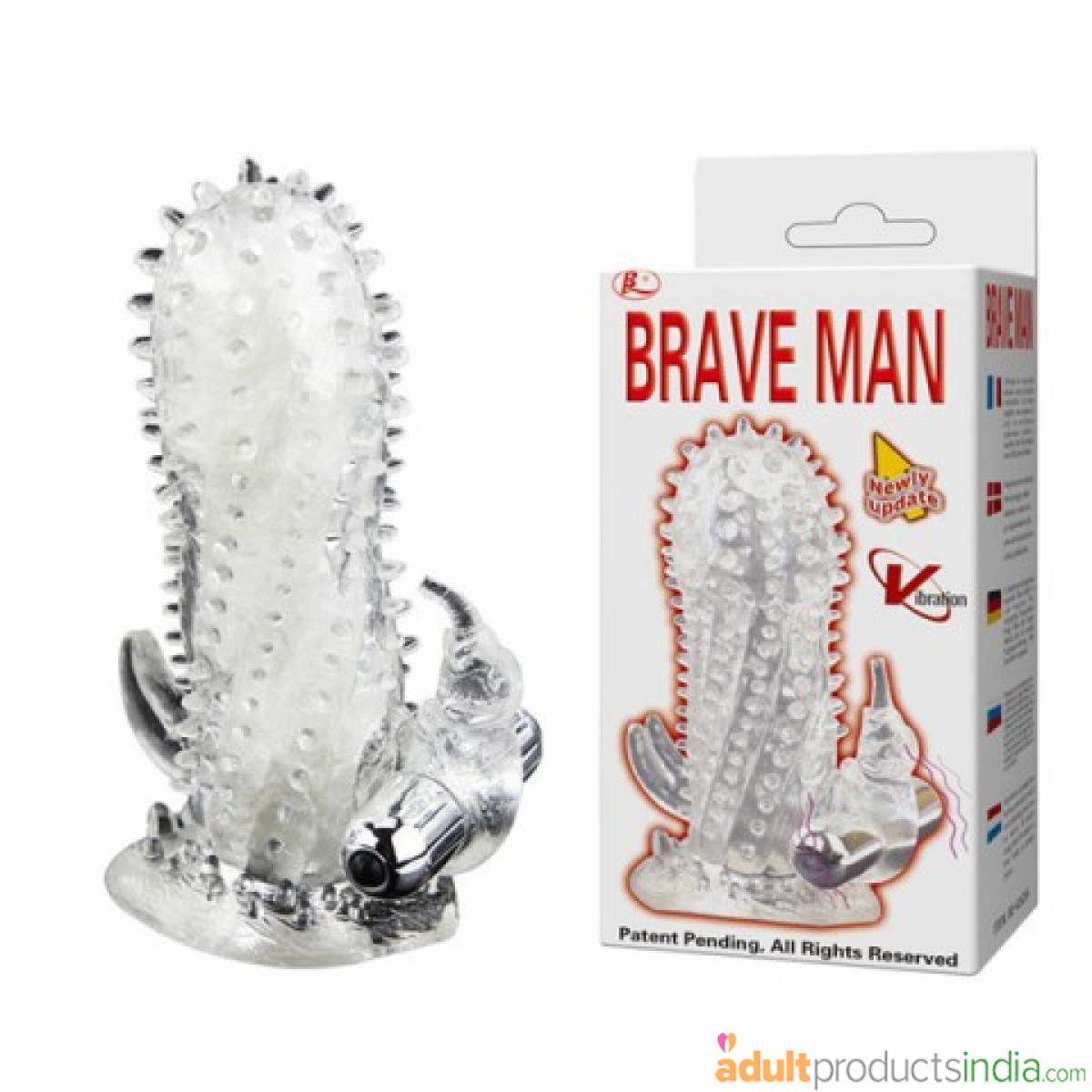 Braveman Dotted Vibrating Penis Sleeve