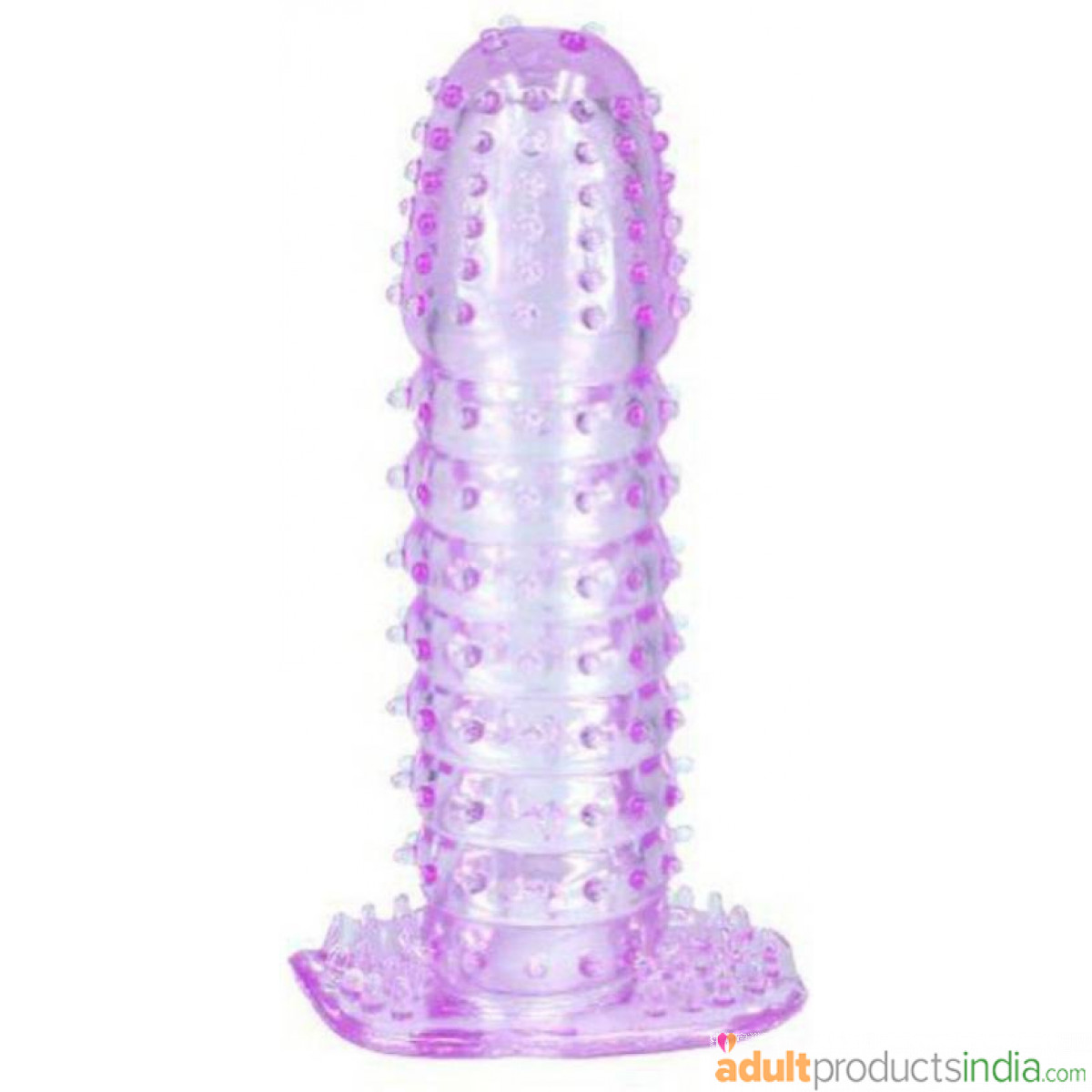 Transparent Sleeve With Spikes Pink/Purple