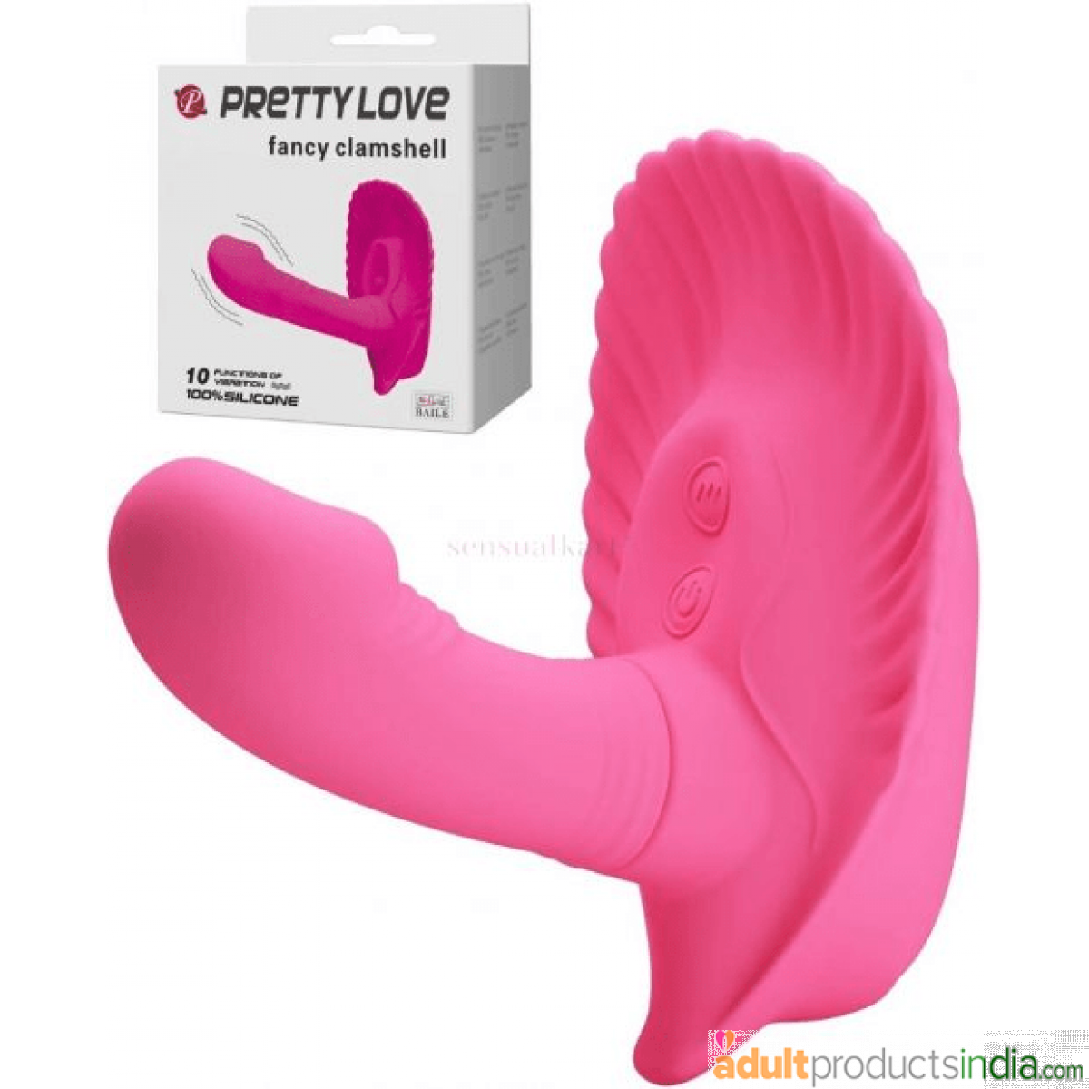 Remote Control Fancy Clamshell Penis Vibrator Plug