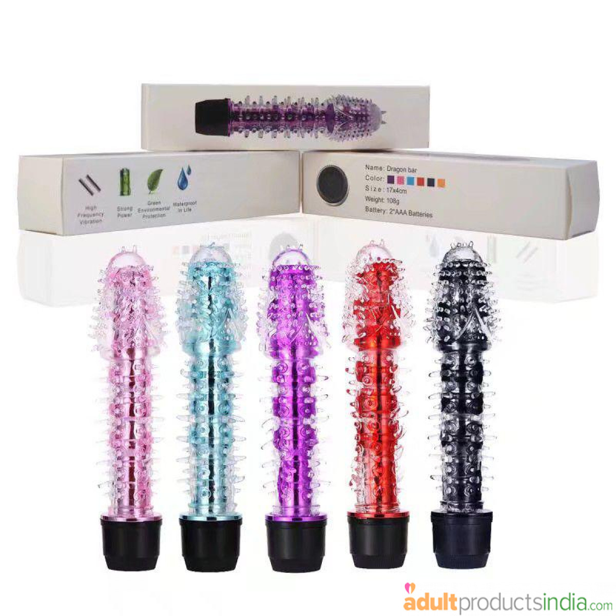 Crystal Vibrator With Darts - Multi color 