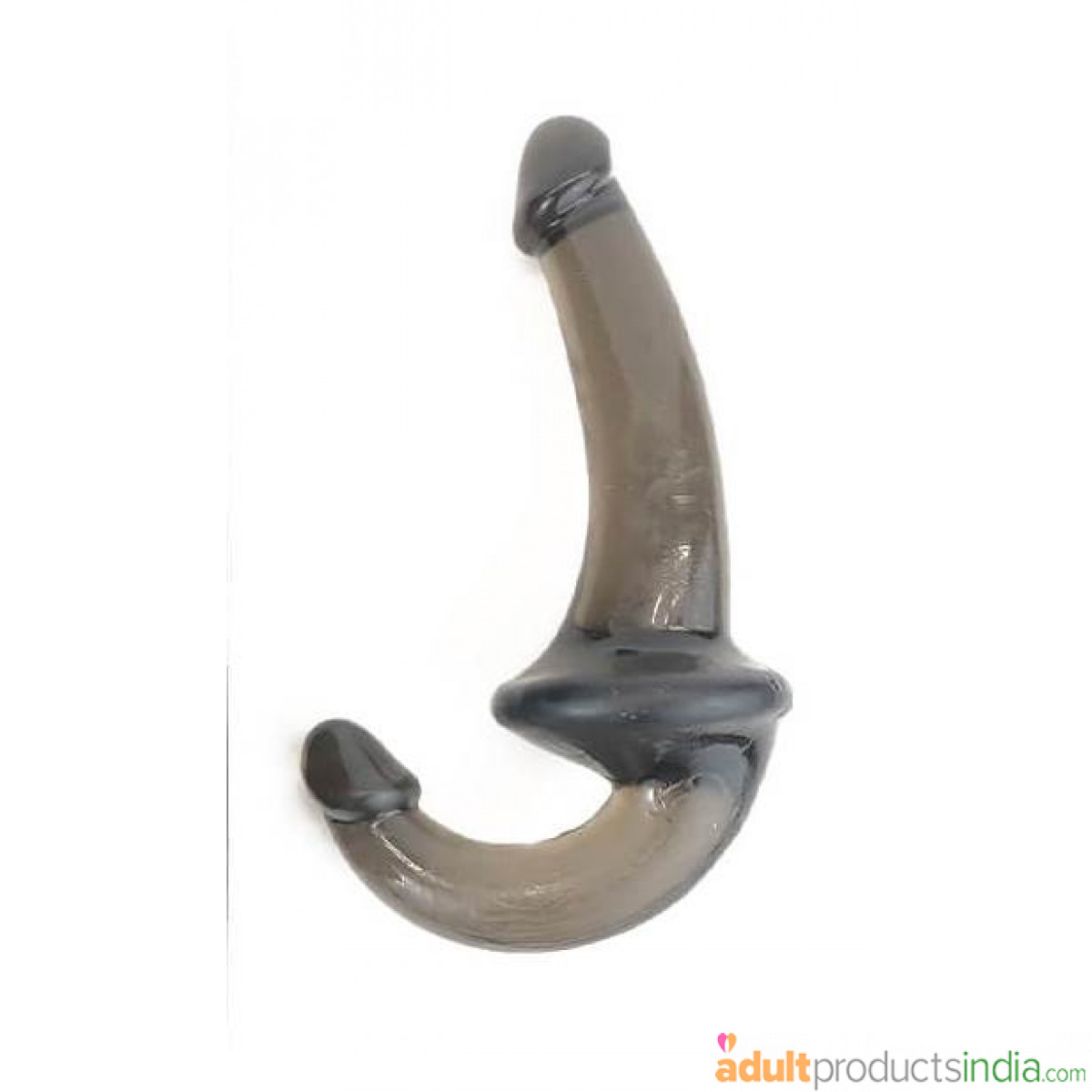 Crystal Double Ended Strapless Dildo - Black