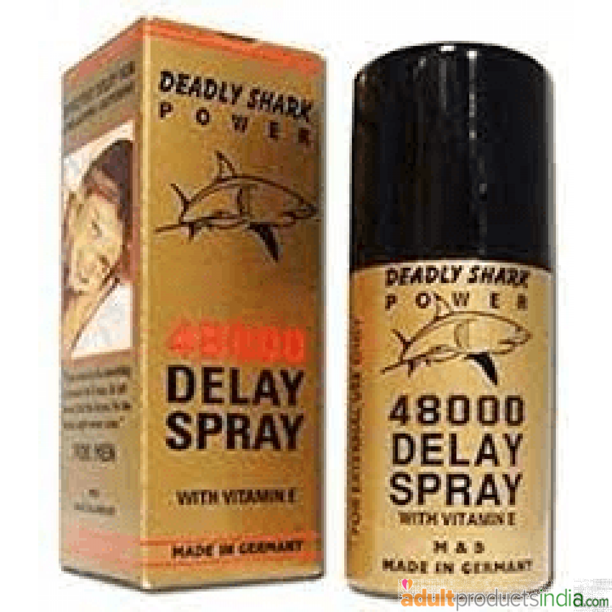 Deadly Shark Power 48000 with Vitamin E Delay Spray For Men (45ml)