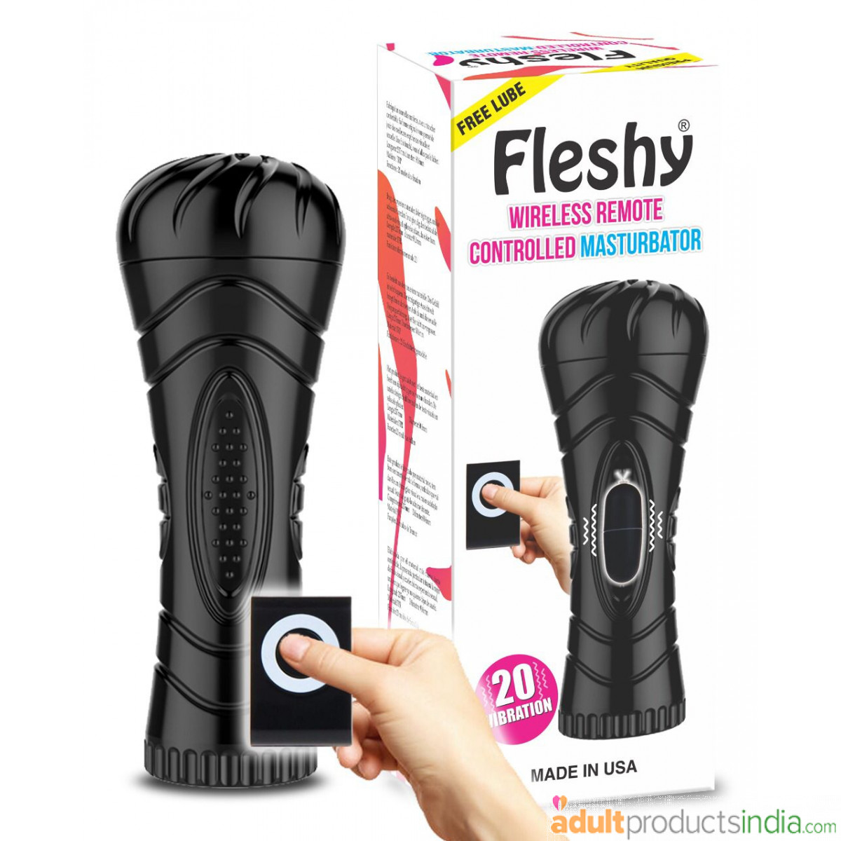 Fleshy Wireless Remote Controlled Masturbator 