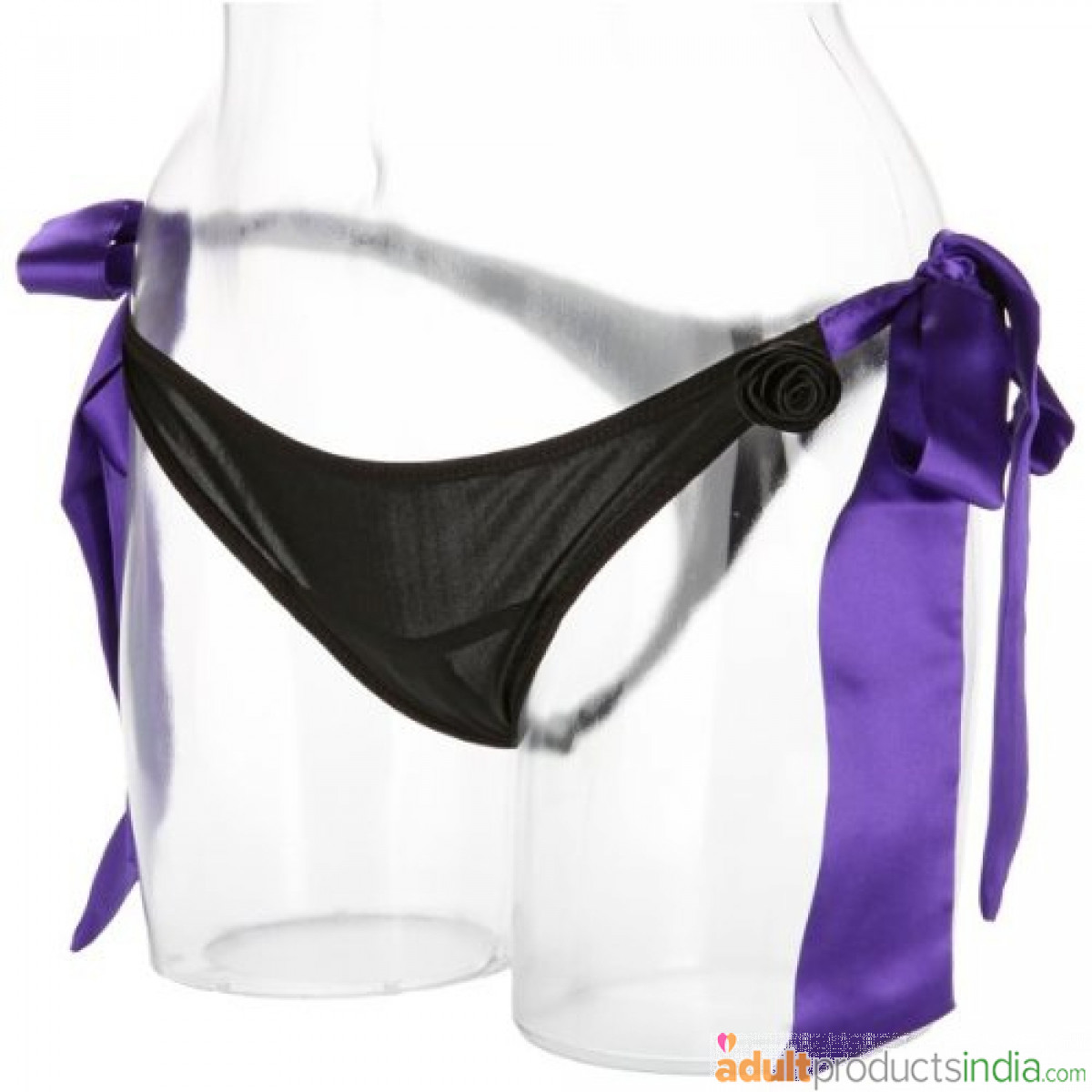 Doc Johnson Black Rose Secret Garden Vibrating Panties