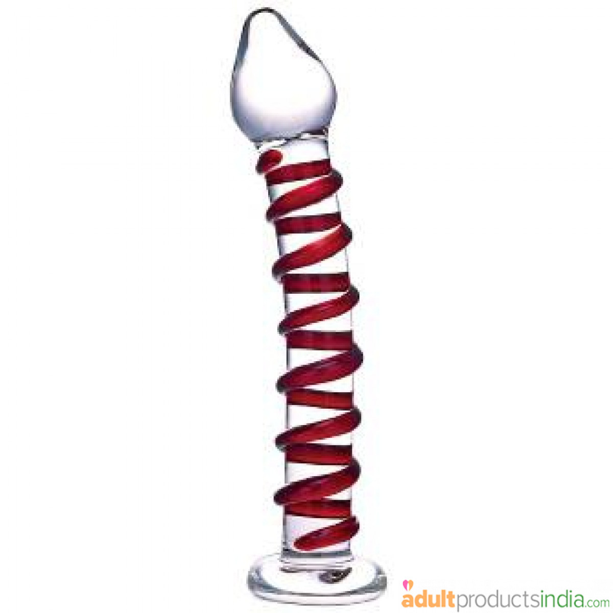 Gläs Mr Swirly Textured Glass Dildo