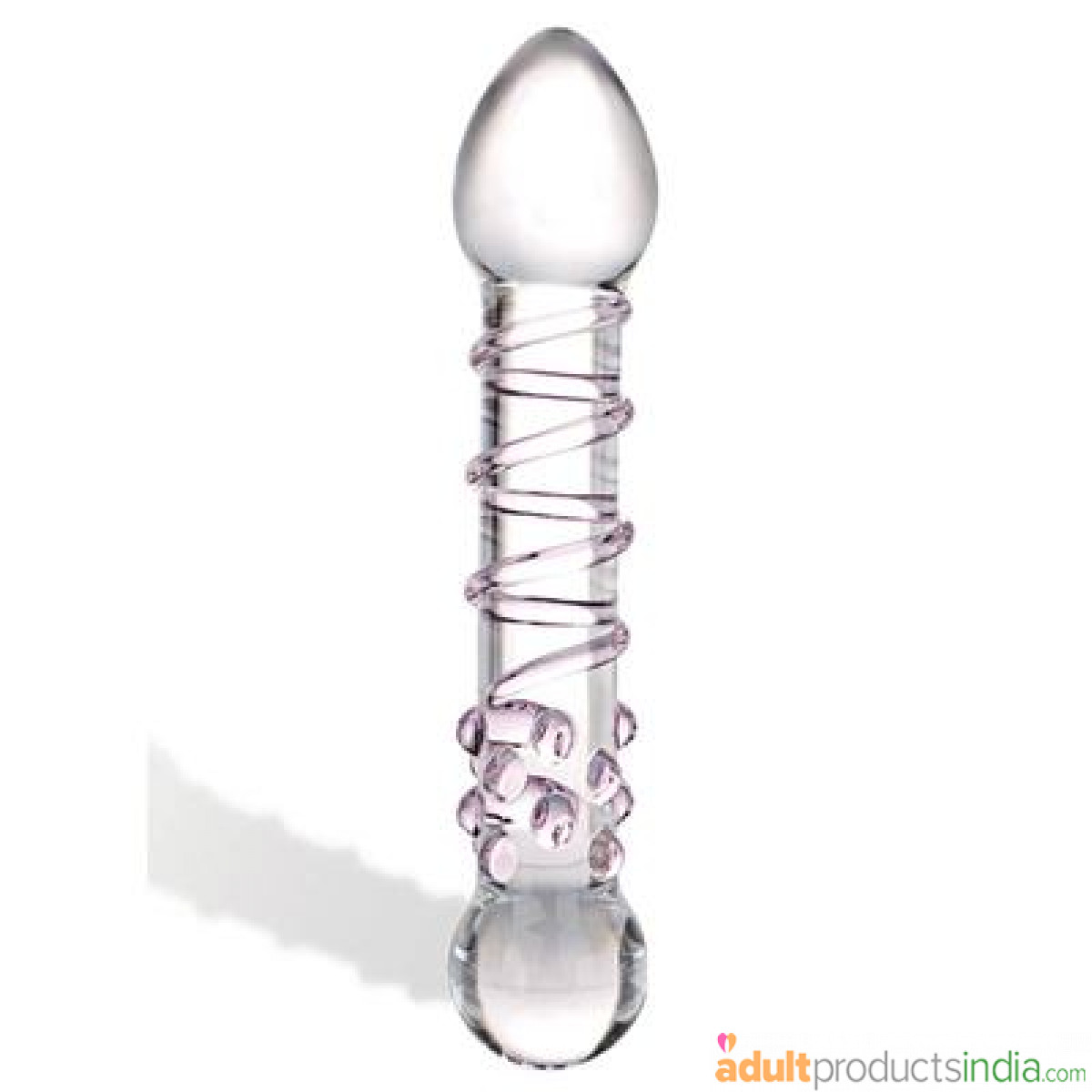 Glas Toys Spiral Staircase Transparent Full Tip Dildo