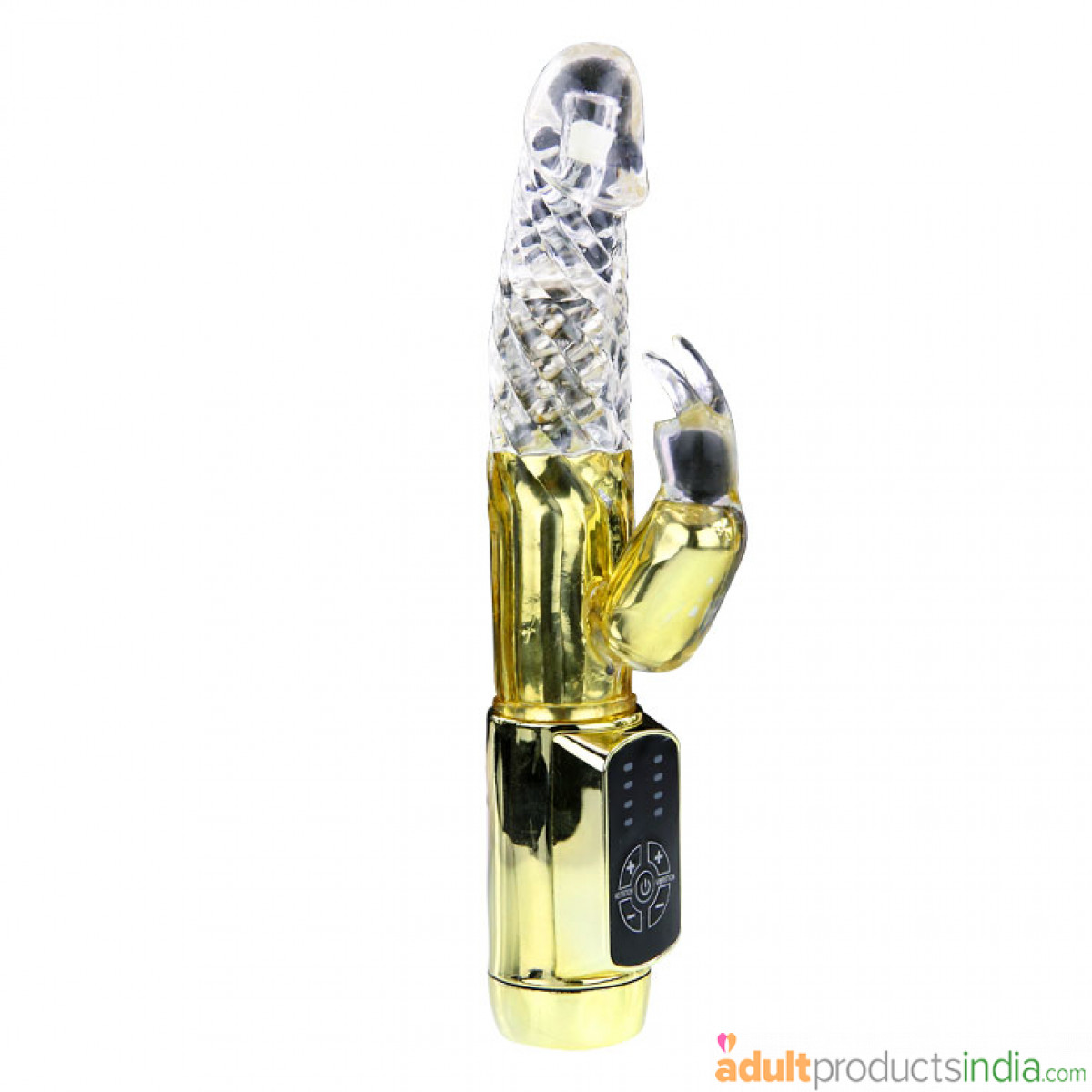 Golden Small Size Rotating Waterproof Rabbit Vibrator