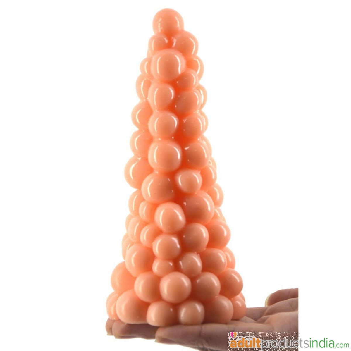 Grape Pyramid Anal Vaginal Plug - Flesh