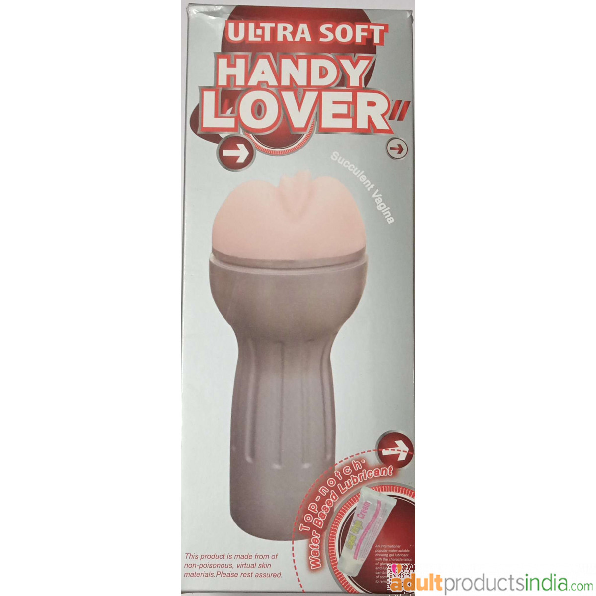Handy Lover Ultra Soft Vibrating Masturbator with free lube 