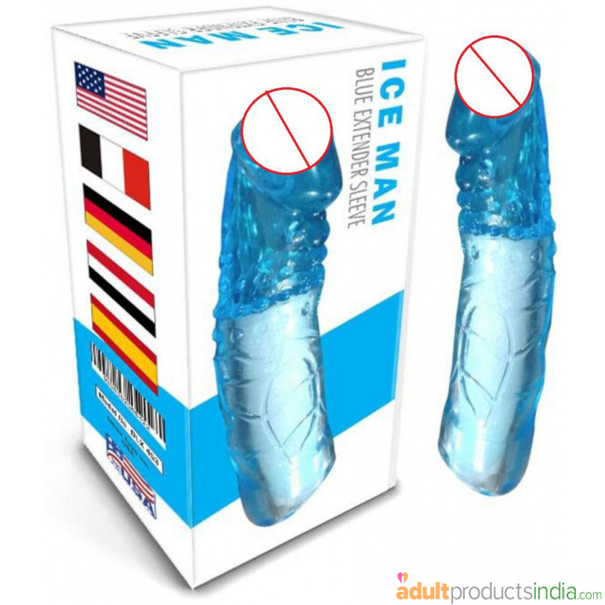 Ice Man Transparent Crystal Penis Sleeve