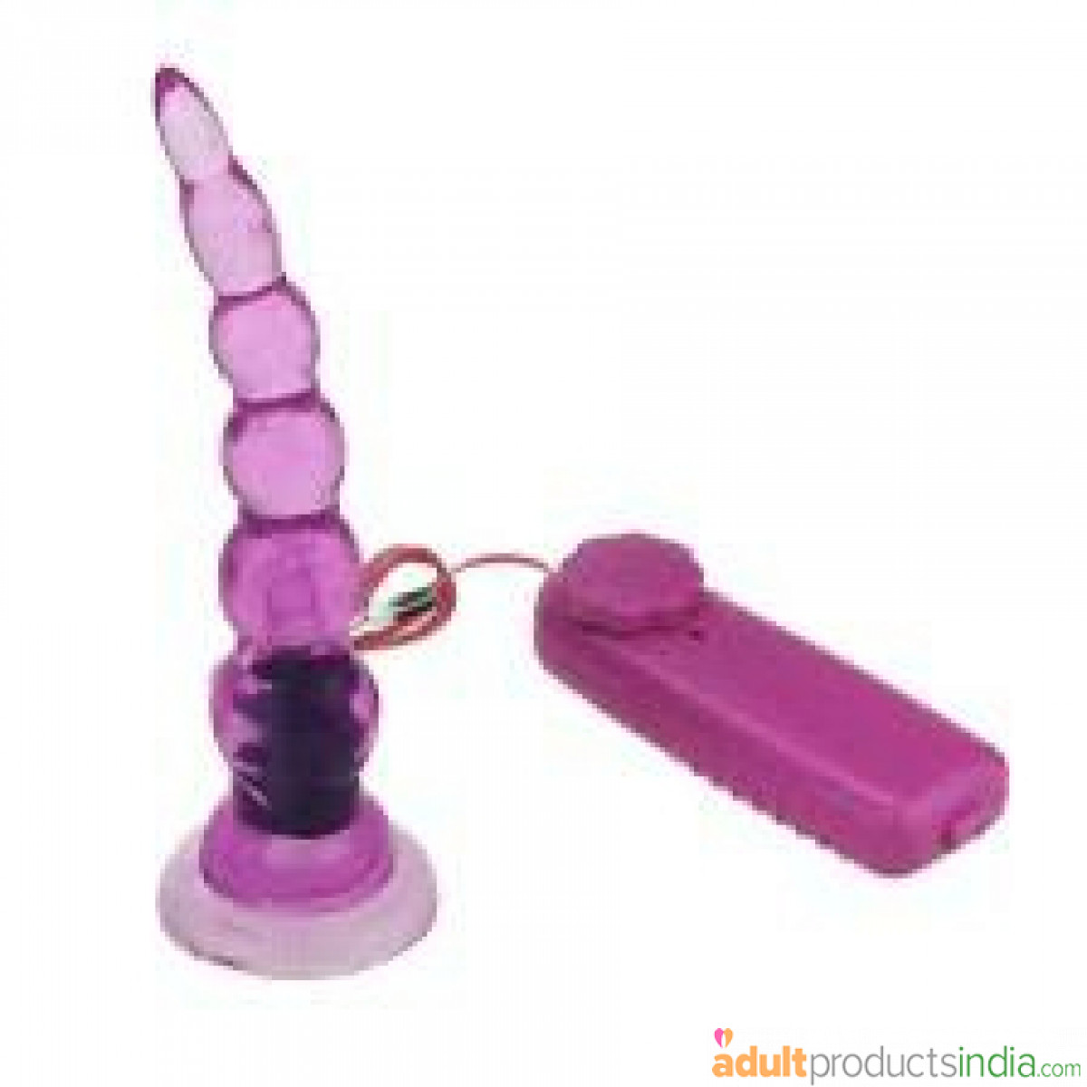 Vibrating Jelly Anal Plug with Remote Control & Suction Cup