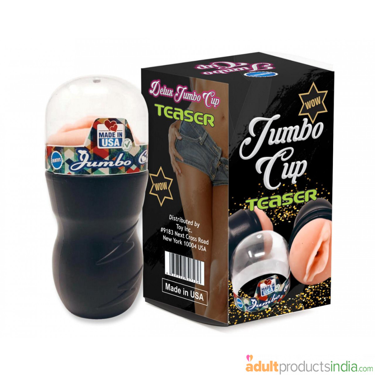 Jumbo Cup Masturbator with Free Lubricant