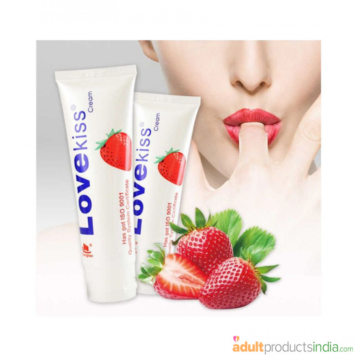 Love Kiss Cream Personal Body Massage Lubricant For Couple -Strawberry