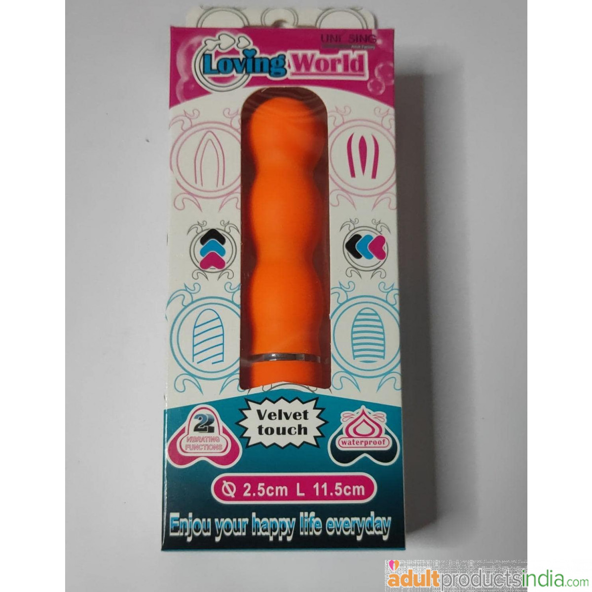 Loving world (Velvet Touch) Vibrator - Orange