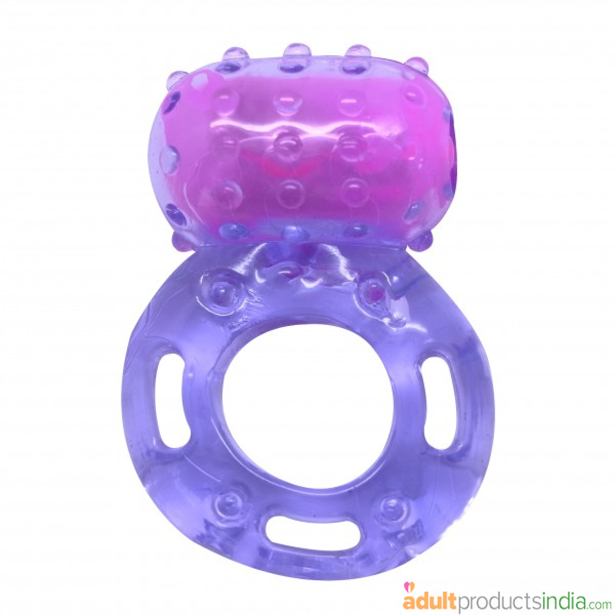 Dotted Single Speed Vibrating Cock Ring