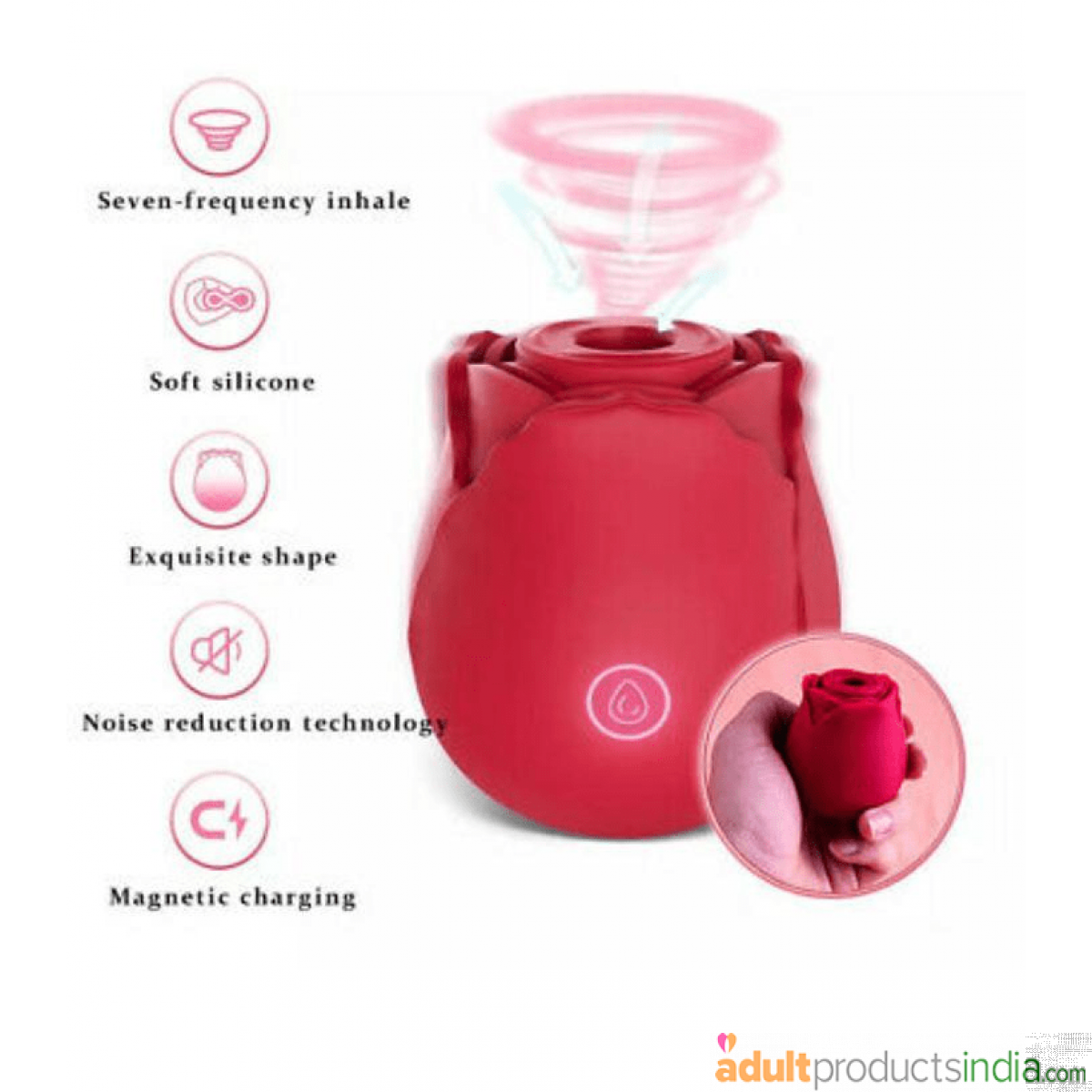 Rose Clit Stimulator With Sucking Power | Adult Products India
