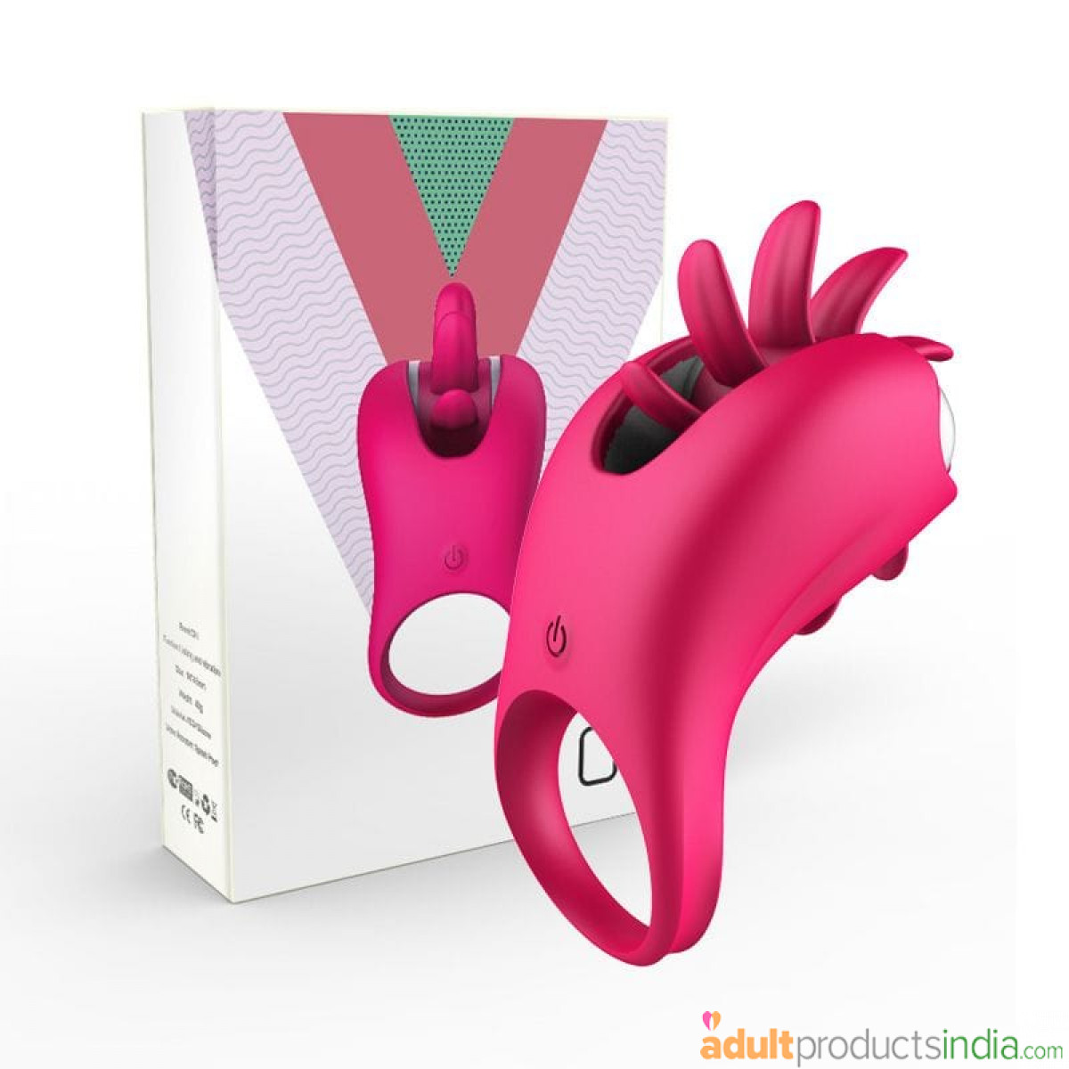 Rotating Magic Tongue Vibrating Penis Ring