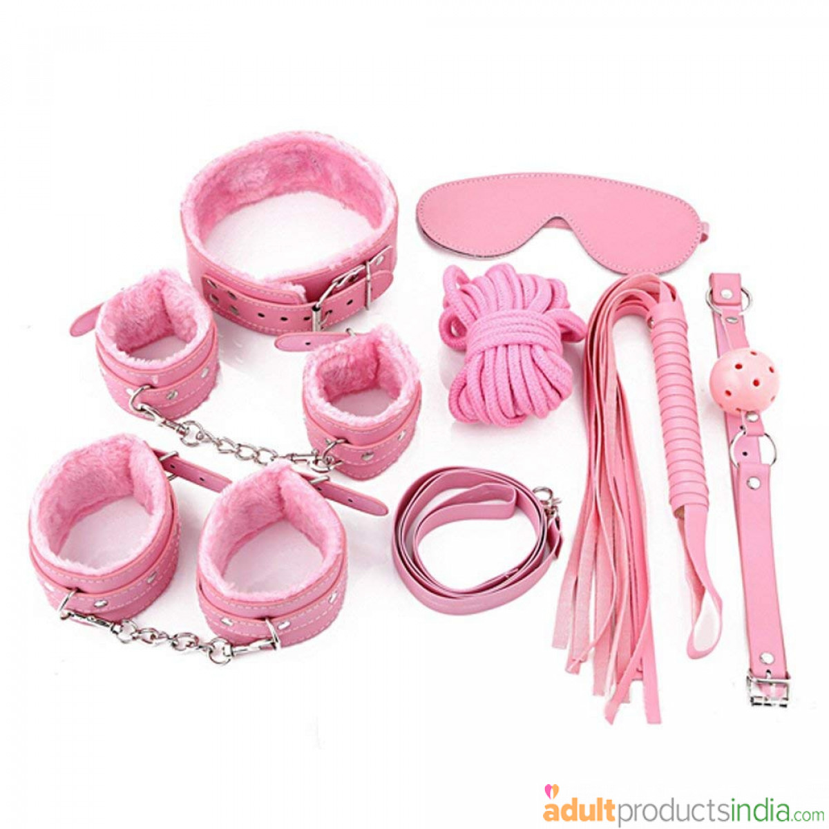 8-Pieces Bondage Kit Pink