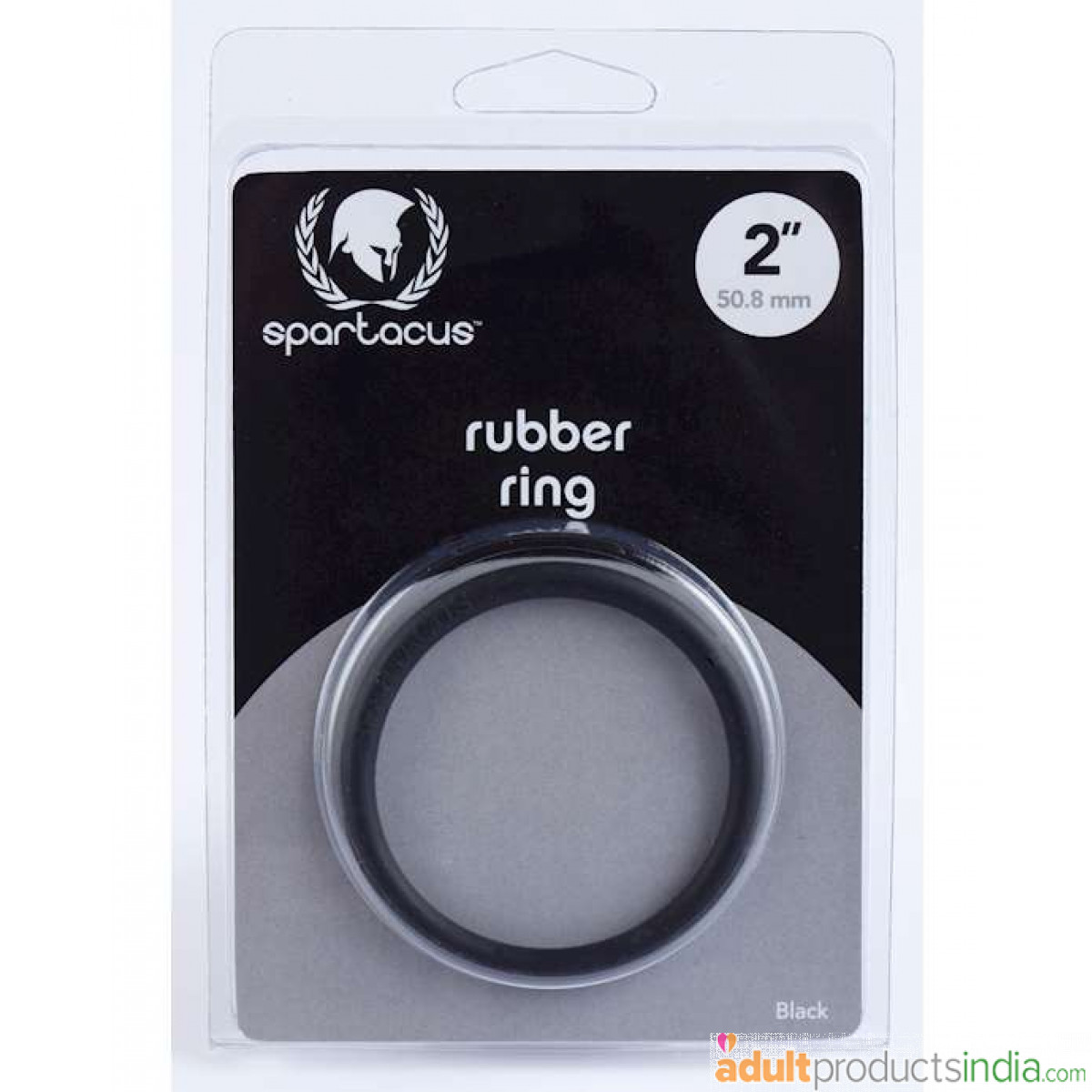 SPARTACUS - Rubber Cock Ring Black