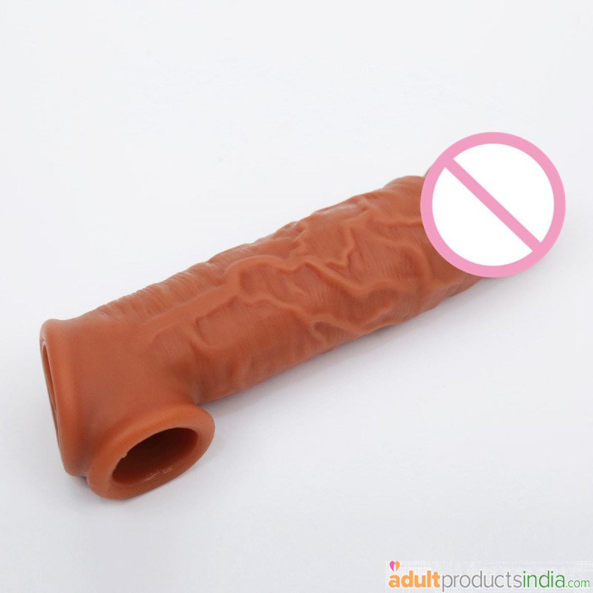 Studman Reusable Penis Silicon Sleeve (Chocolate)