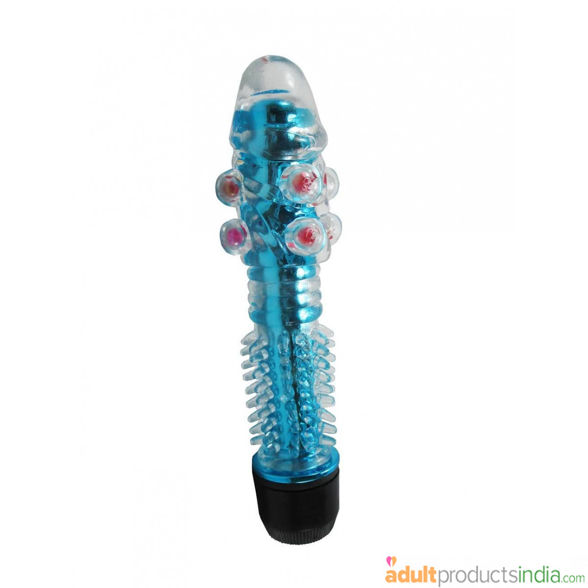 Studded Crystal Vibrator - Multi Color