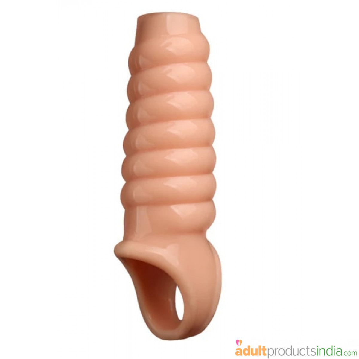 Men Delay Lock Sperm Fine Condom Threaded Penis Extender