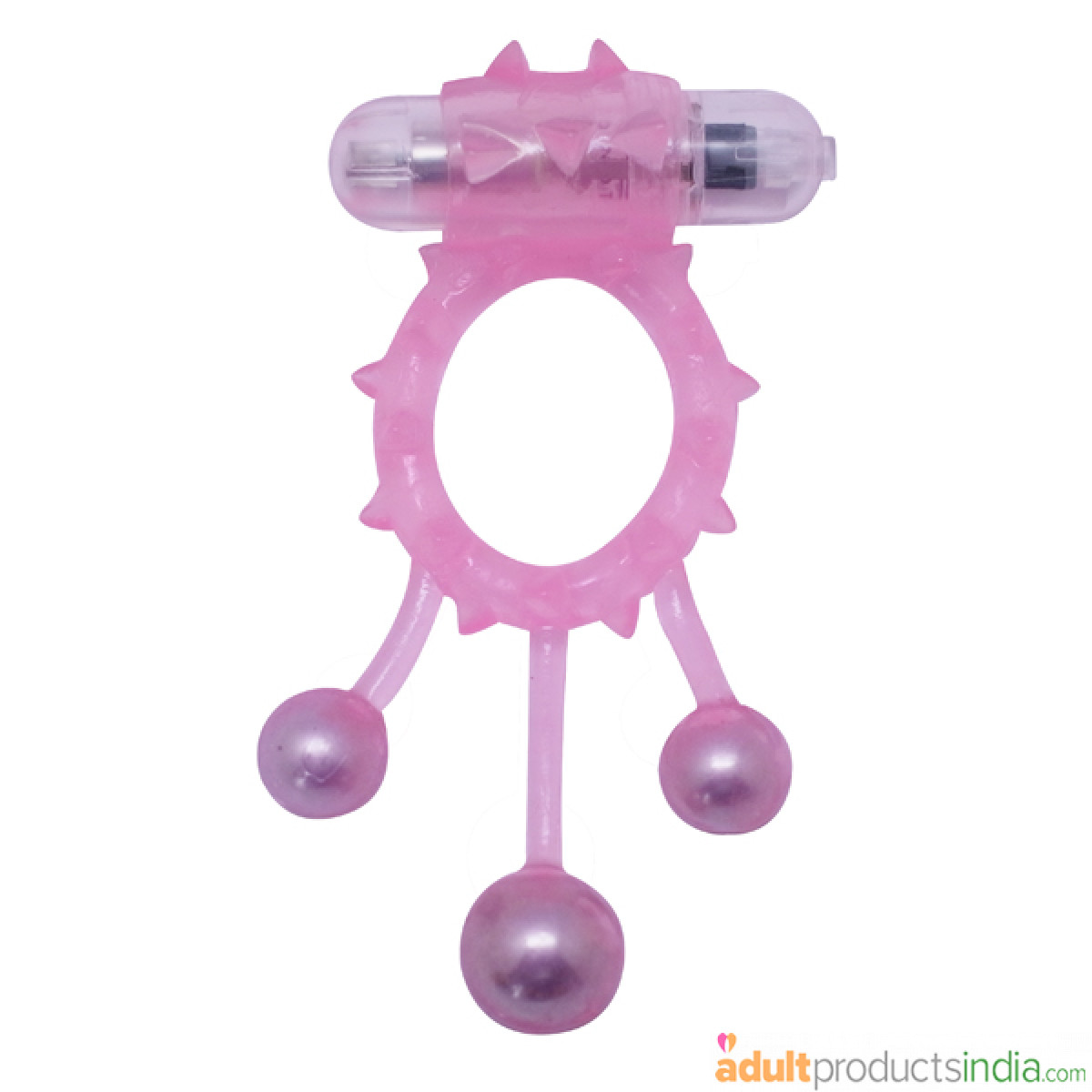 Triple Steel Ball Vibrating Cock Ring