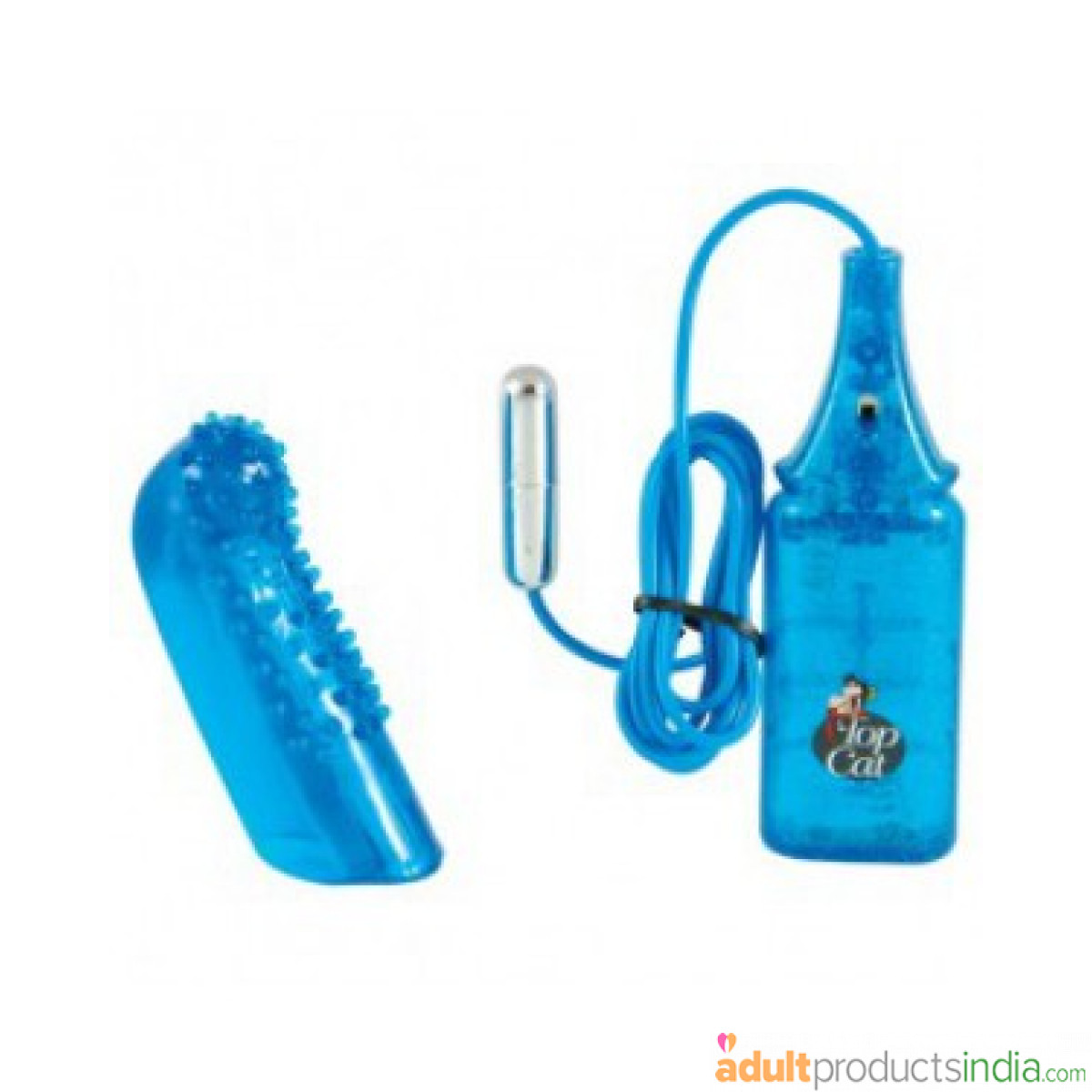 Top Cat - Erotic Tickling Vibrator - Blue