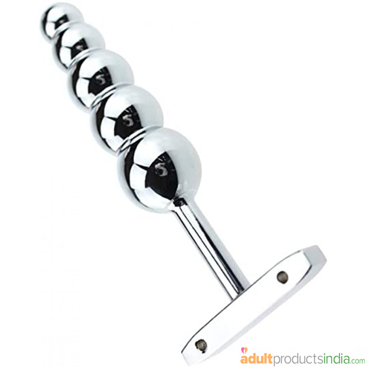 Tapered Sleek T Handle Stainless Steel Anal Plug Butt