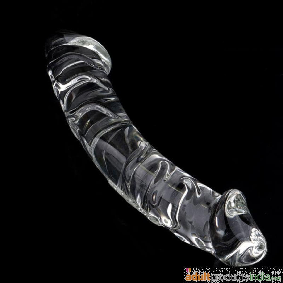Transparent Glass Dildo with Double Heads