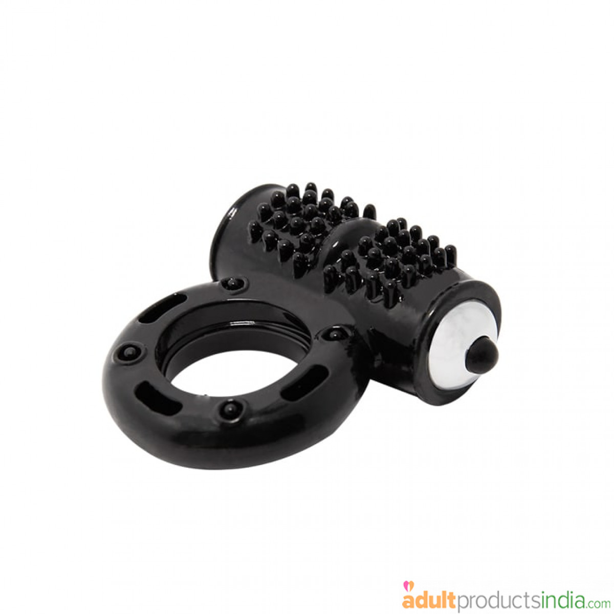 Waterproof 10 Speed TPR Cock Ring - Black