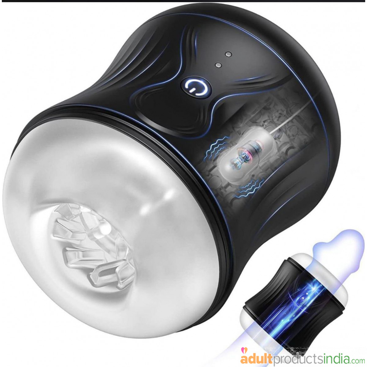 Dual Ended bottled Male Masturbator with Vibration Waterproof, Sex Toy for  Men and Couples