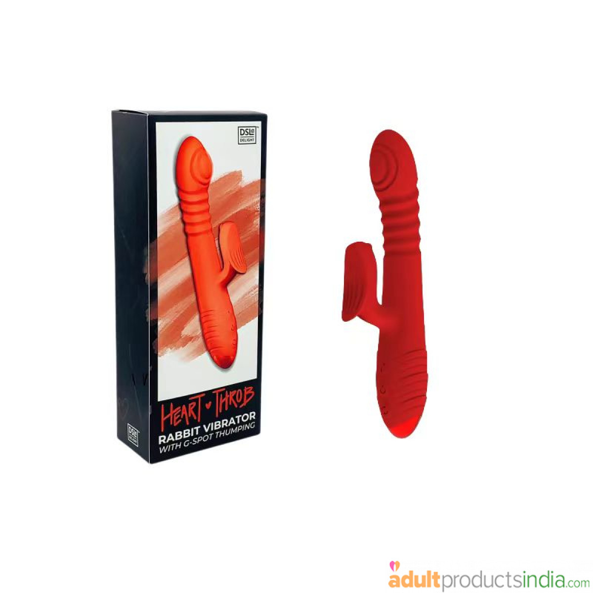 Heart Throb Double Motors G-Spot Rabbit Vibrator 